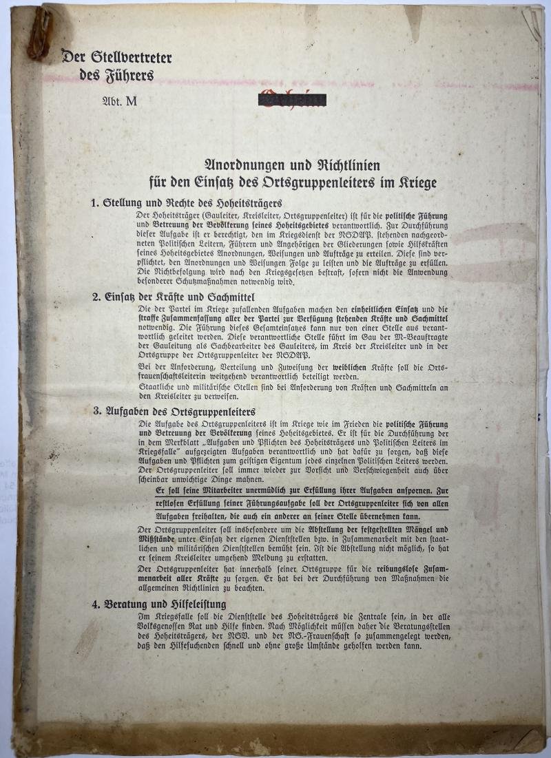Propaganda - NSDAP - 'Geheim' - Poland - 1939