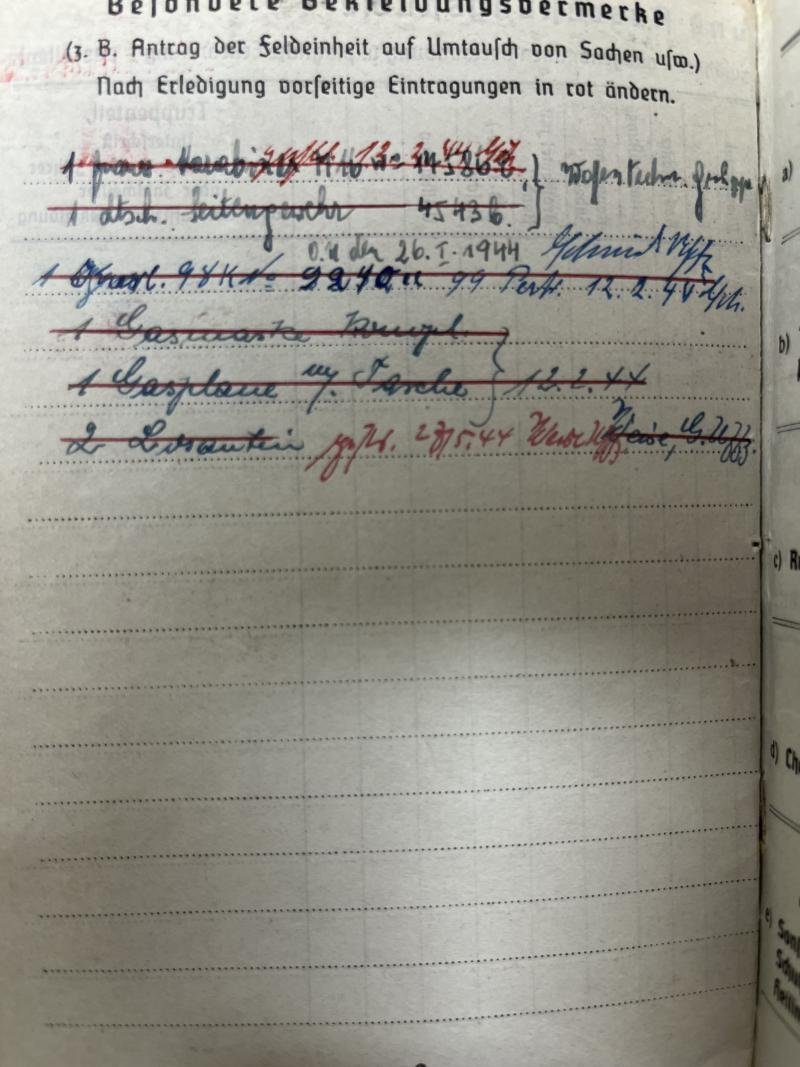 Soldbuch/I.D. - WH (Heer) - Fliegerhorstkomp.16/VII/ Bauleitung Tempelhof - Persch