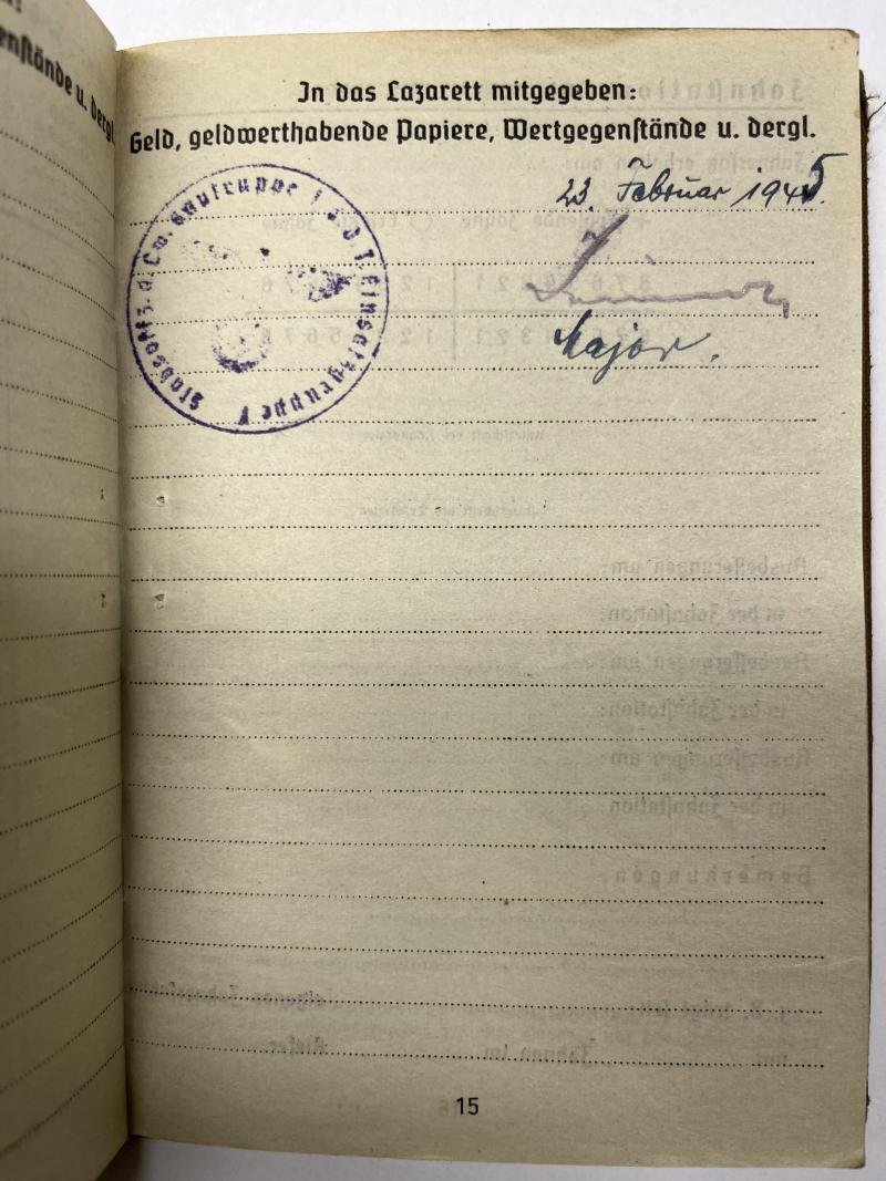 Soldbuch/I.D. - WH (Heer) - Fliegerhorstkomp.16/VII/ Bauleitung Tempelhof - Persch