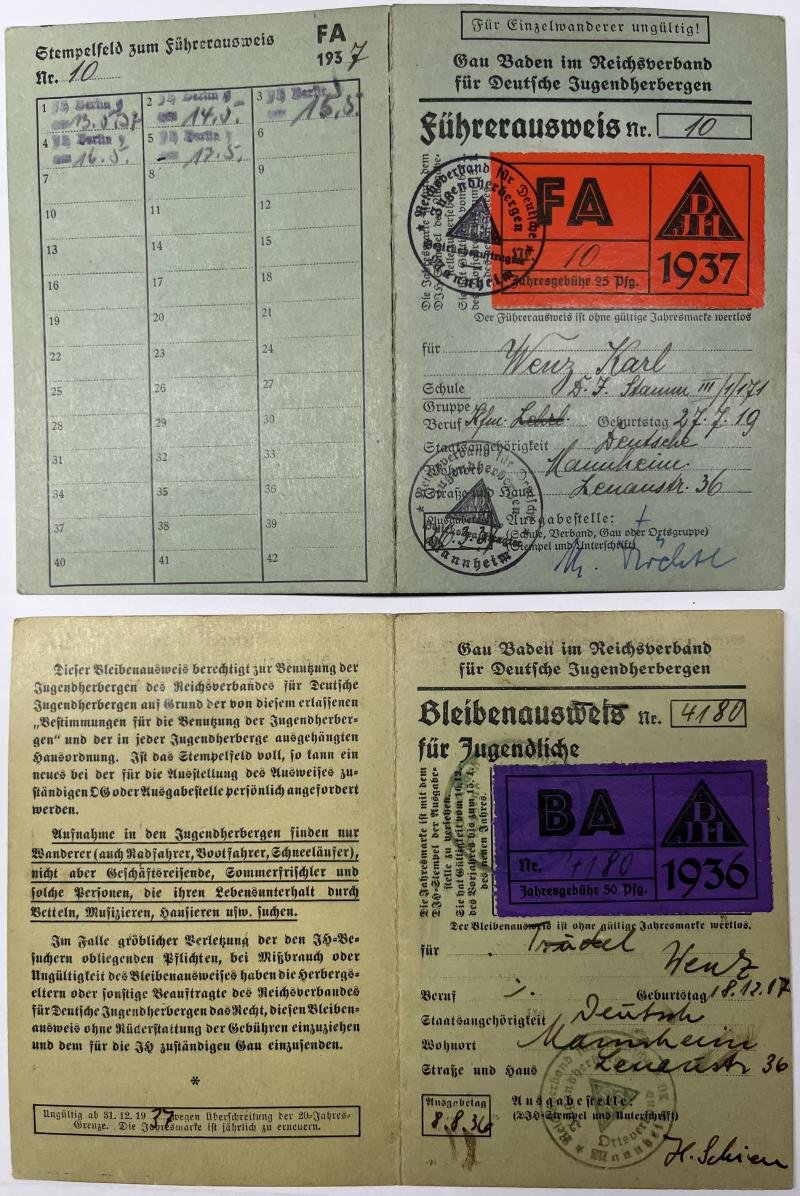 'HJ' (Hitleryouth) - 'DJ' grouping - Wenz