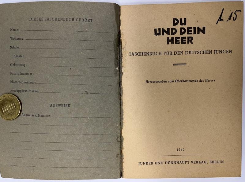 Period booklet - 'Du,und dein Heer' (you,and your army) - 1943