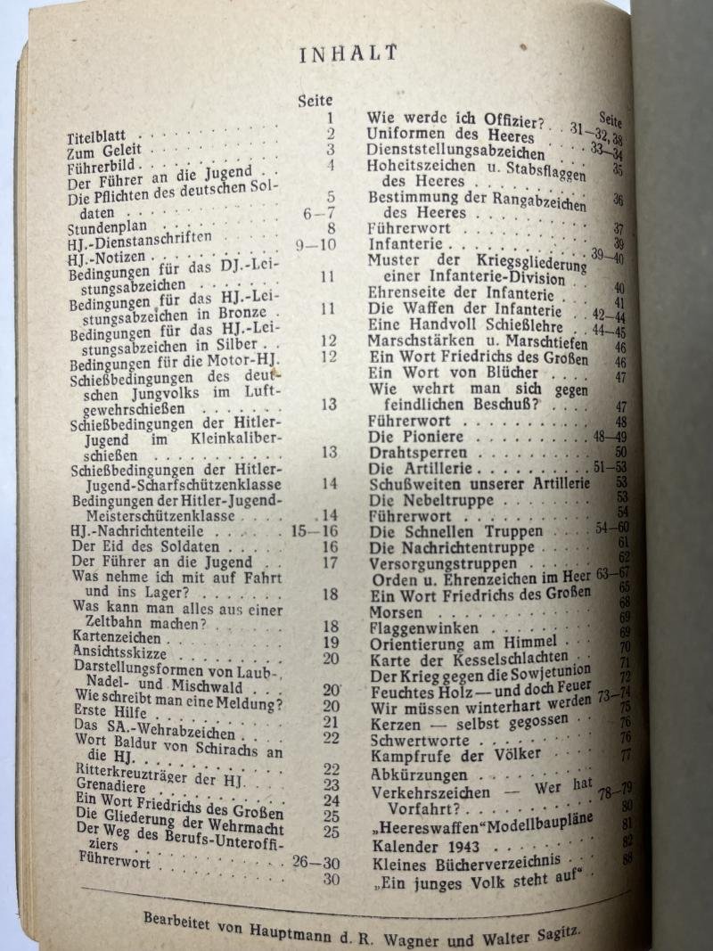 Period booklet - 'Du,und dein Heer' (you,and your army) - 1943