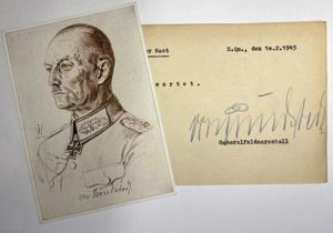 'GFM' Gerd von Rundstedt - signature - 1945