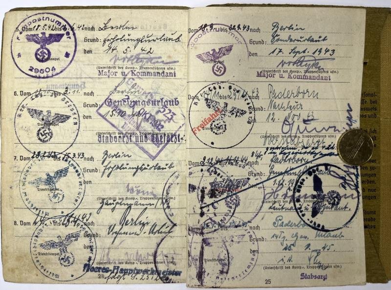 Soldbuch WH (Heer) - 95.Inf.Div./82.Inf.Div. - Muckhoff
