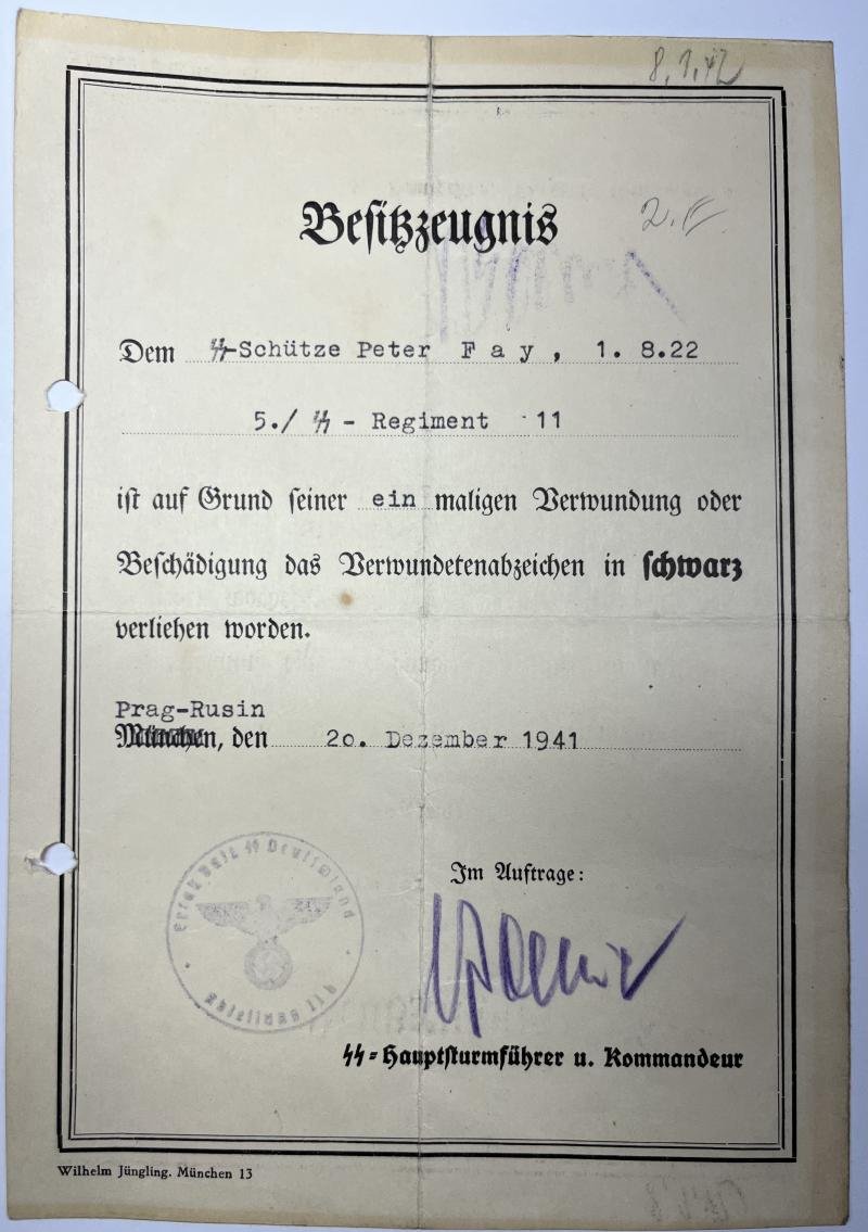 'Waffen-SS' - citation grouping - Fay