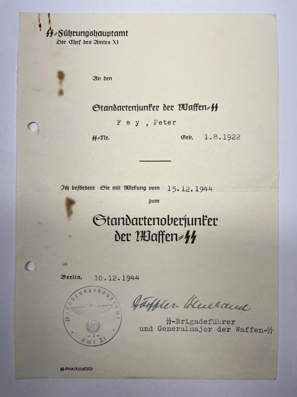 'Waffen-SS' - citation grouping - Fay