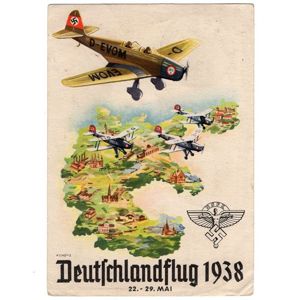 'Deutschlandflug 1938' Postcard