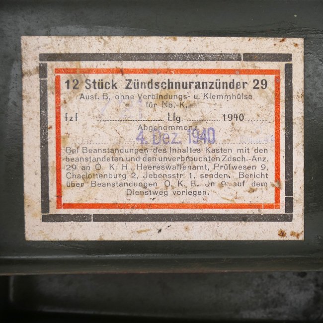 German Metal Box for 12 fuze lighters 29 — image 5