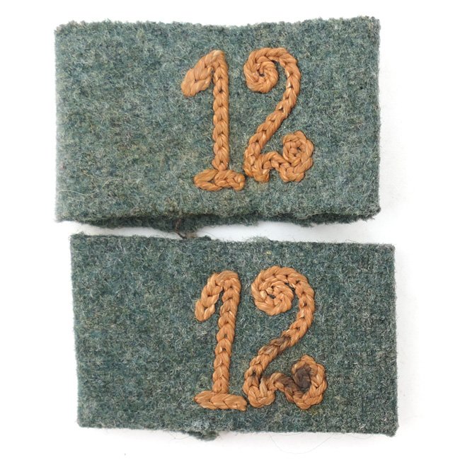 WH (Heer) Slip-ons for the 'Kradschützen-Bataillon 12'
