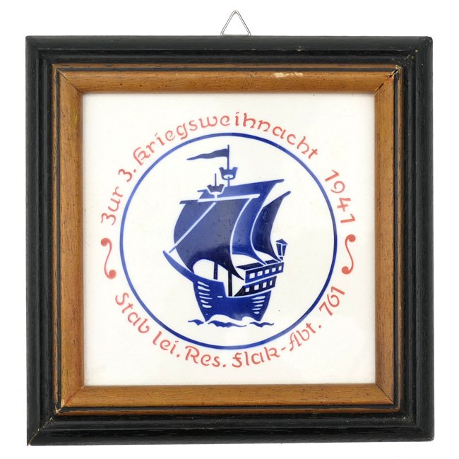 Luftwaffe 'Flak-Abteilung 761' Ceramic Tile 1941