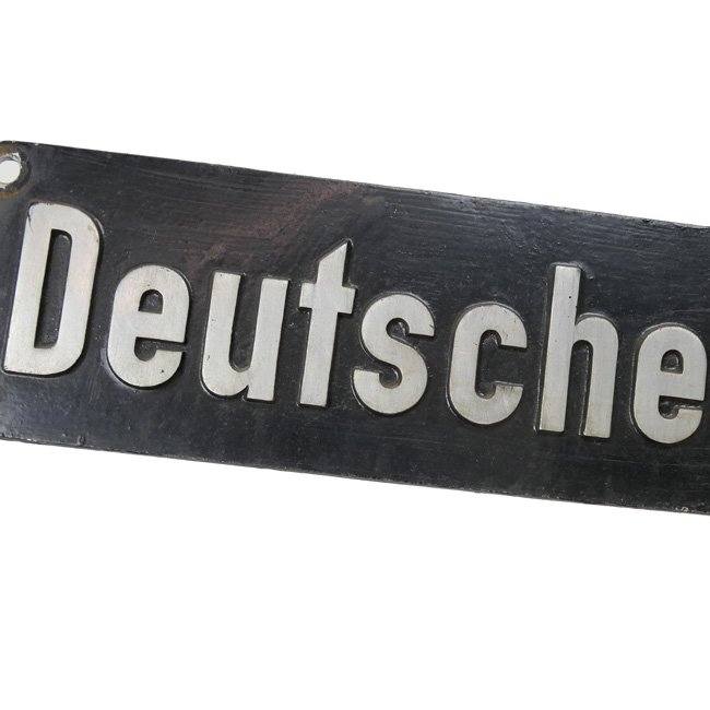 German 'Deutsche Reichsbahn' Wagon Sign — image 2