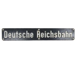 German 'Deutsche Reichsbahn' Wagon Sign
