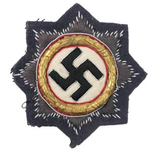 Luftwaffe German Cross in Gold - Cloth Version