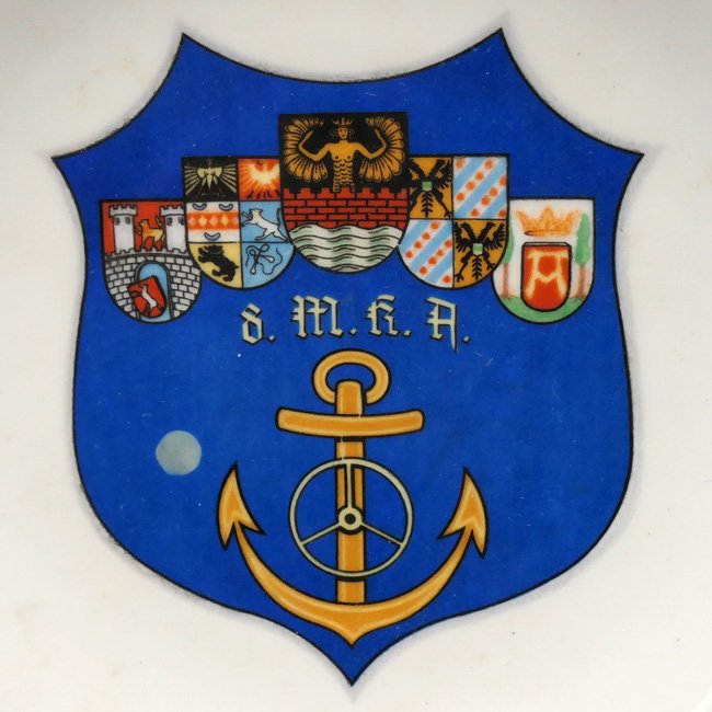 Kriegsmarine '8 Marine-Kraftfahr-Abteilung 8' Porcelain Plate — image 2