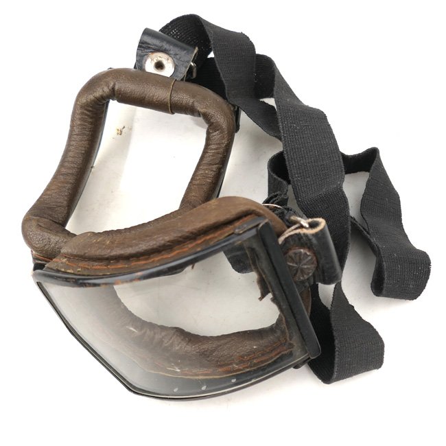 Early Wehrmacht Motorcycle Goggles — image 2