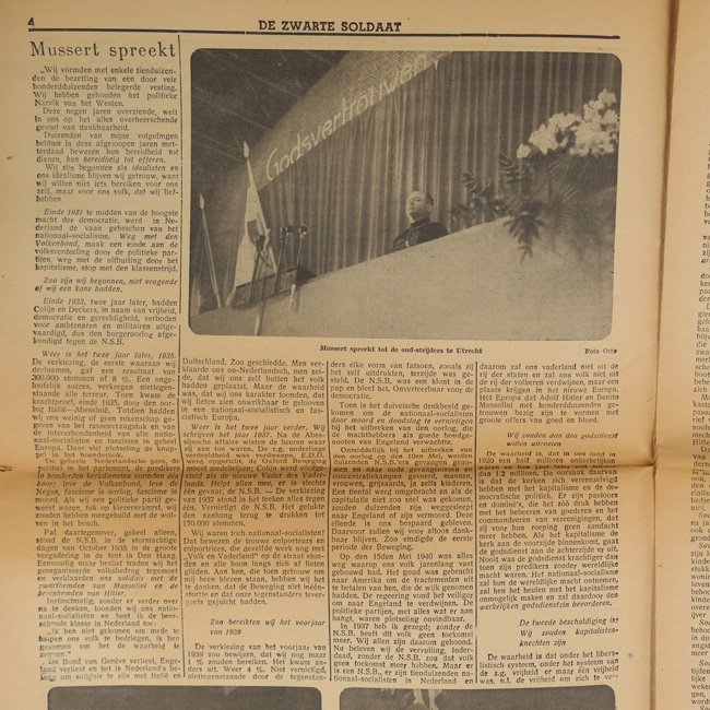 NSB 'De Zwarte Soldaat' Newspaper — image 4