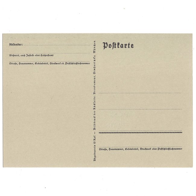 'Adolf Hitler's 50th Birthday' Postcard — image 2