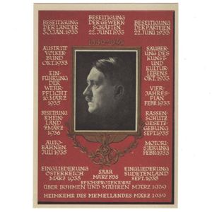 'Adolf Hitler's 50th Birthday' Postcard