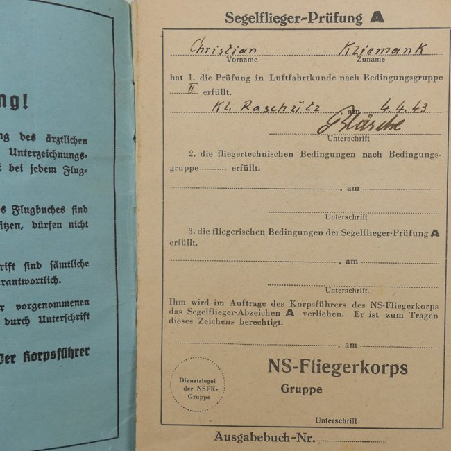 NSFK Flight Log Book — image 2