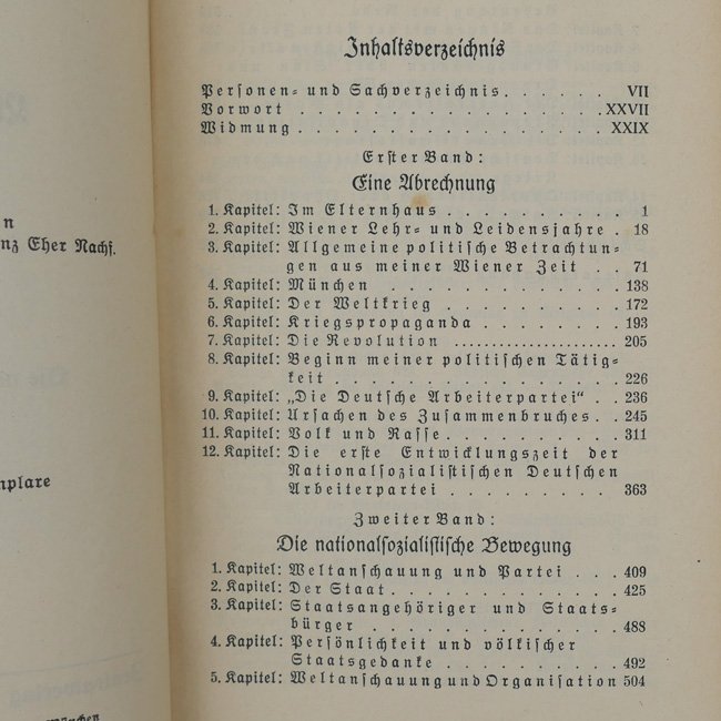 Adolf Hitler's 'Mein Kampf' 1938