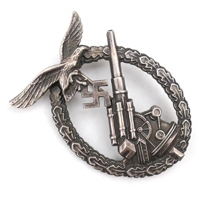 Luftwaffe Flak Artillery War Badge 'Brehmer'