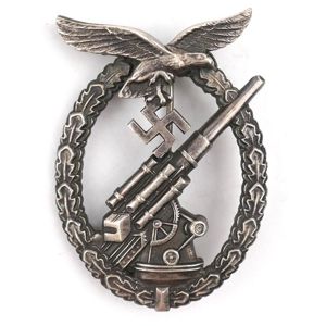 Luftwaffe Flak Artillery War Badge 'Brehmer'