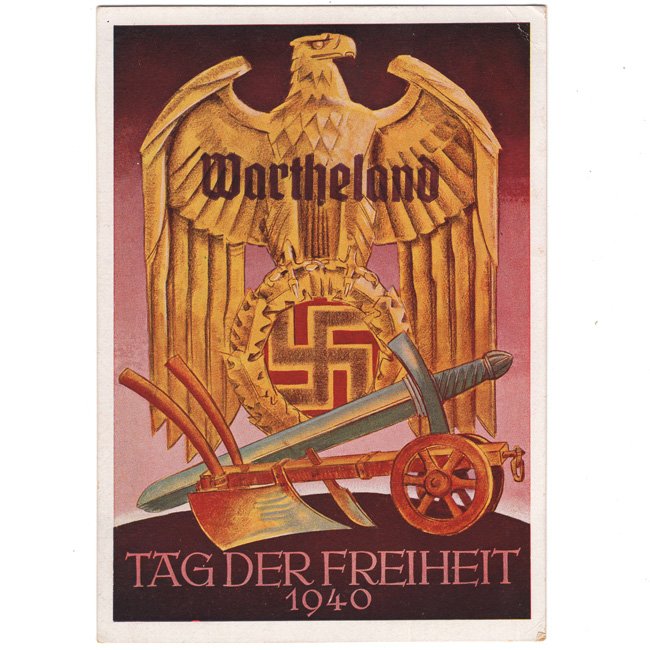 'Tag der Freiheit 1940 Wartheland' Postcard
