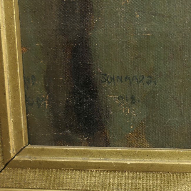Framed Painting of a German WW1 Officer