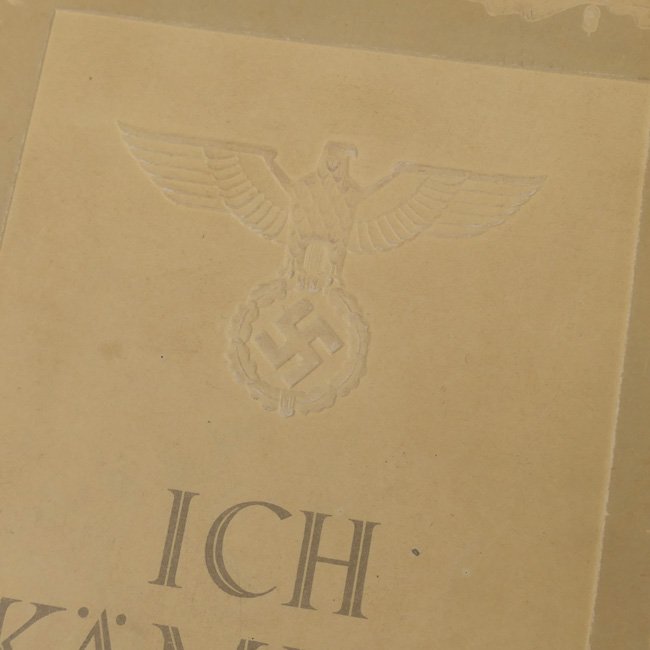 Book: 'Ich Kämpfe' with Gauleiter Paul Giesler's Signature