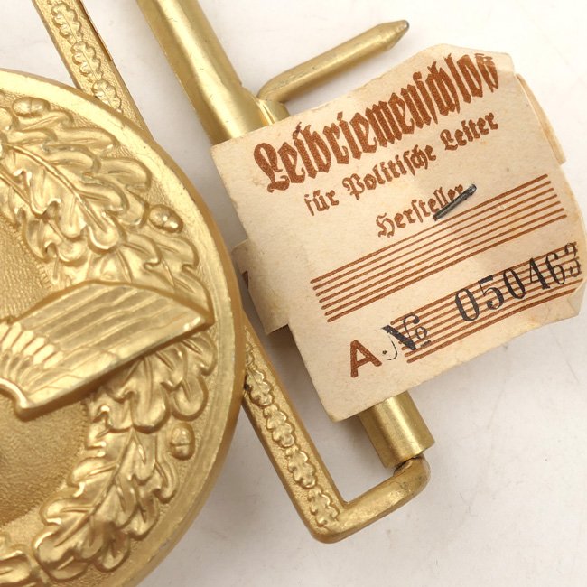 NSDAP Political Leader's Belt Buckle with RZM Tag