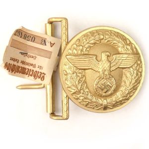 NSDAP Political Leader's Belt Buckle with RZM Tag