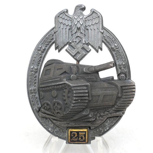 Panzer Assault Badge in Silver 25 'G.B.' — image 2