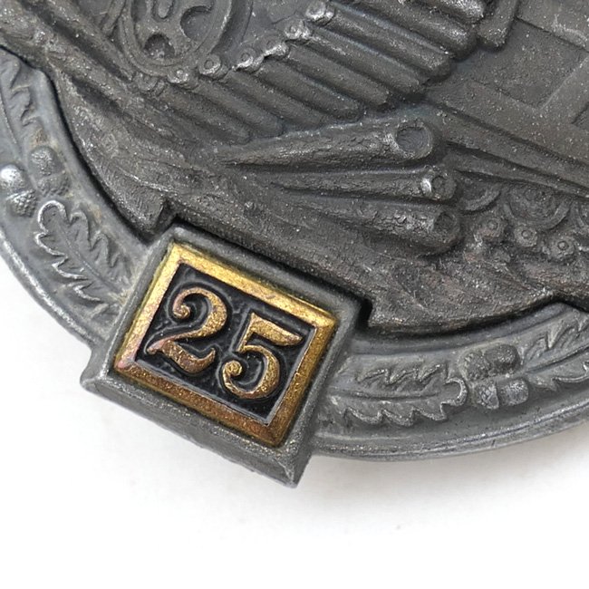 Panzer Assault Badge in Silver 25 'G.B.' — image 4