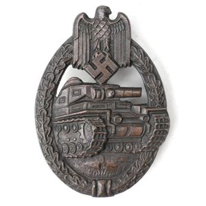 Panzer Assault Badge in Bronze 'R.S.'