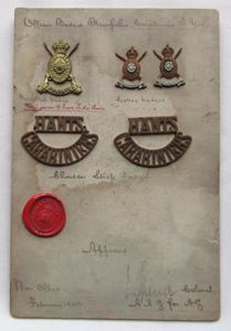 Hampshire Carabiniers Imperial Yeomanry 1900