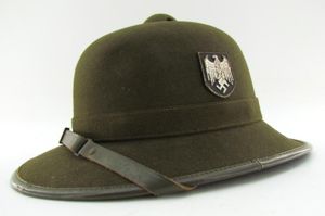 Wehrmacht (Heer) 'Afrikakorps' tropical pith helmet by 'RF' 1942