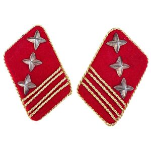 Original WWII Dutch NSB W.A. 'Onderbanleider' collar tabs