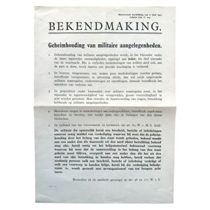 Original Pre 1940 Dutch army poster