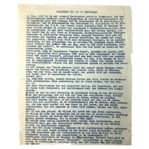 Original WWII Dutch SS 'Joelfeest in Rotterdam' document Jullfest