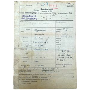 Original WWII Dutch Waffen-SS volunteer 'Krankenblatt'