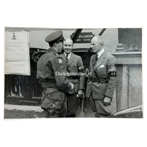 Original WWII Dutch NBS photo with Prince Bernhard