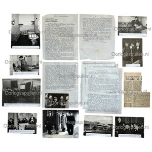 Original WWII Dutch rare historical set regarding the capture, prison period and execution of NSB leader Anton Mussert