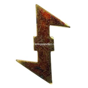 Original WWII Dutch NSB Wolfsangel cap insignia