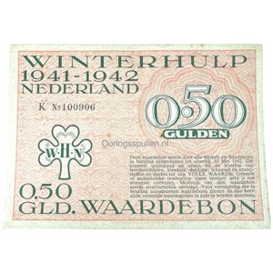 Original WWII Dutch Winterhulp Nederland voucher