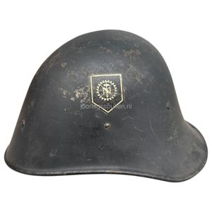 Original WWII Dutch TENO 'Technische Noodhulp' helmet