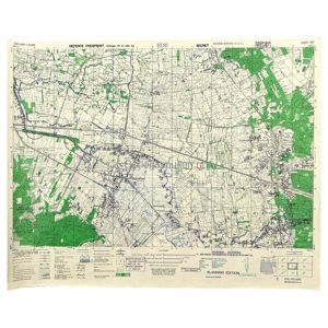 Original WWII Allied secret map of Ede – March 1945