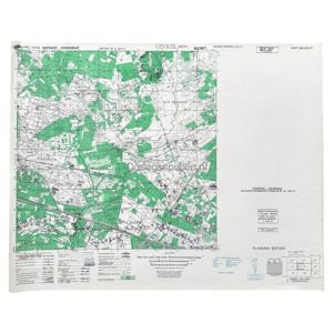 Original WWII Allied secret map of Ginkel – March 1945