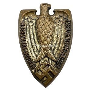 Original WWII German SA Brigade-Aufmarsch Abzeichen – Iserlohn, 16./17. Juni 1934