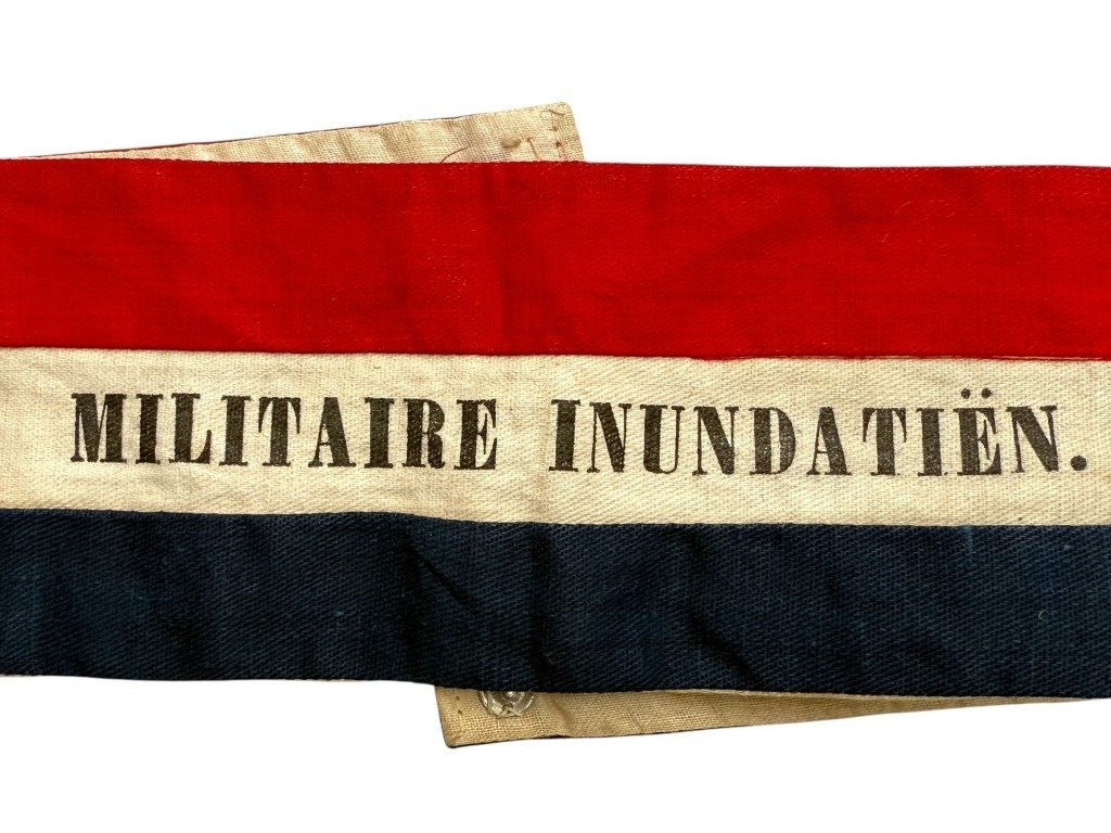 Original Pre 1940 Dutch army Military Inundations armband — image 2