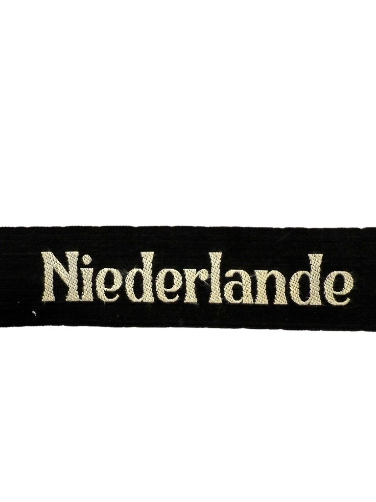 Original WWII Dutch BDM 'Niederlande' cuff title